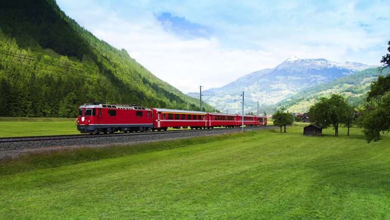 Swiss train holiday train